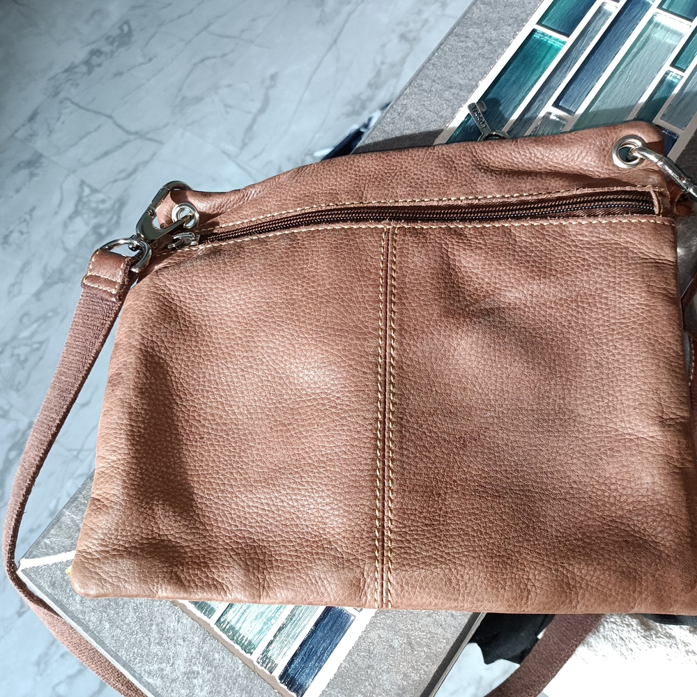 Brown Fossil Leather Crossbody Bag - Picture 3 of 3